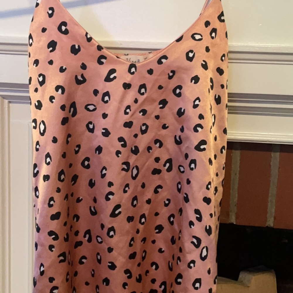 Like new silk animal print boutique top